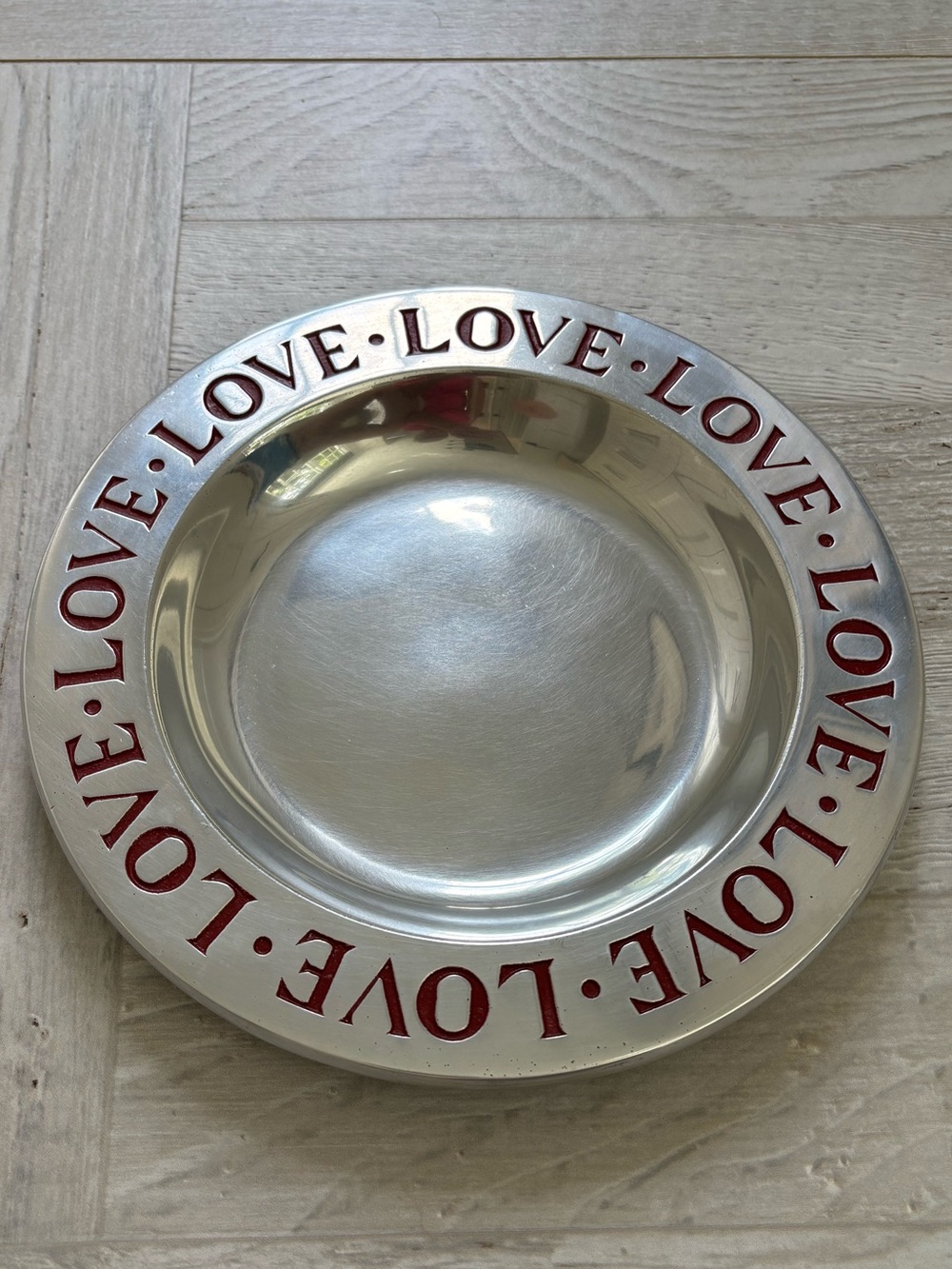 Wilton Armetale Love Plate